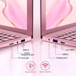 TOPOSH 10.1 Inch Mini Laptop, Windows 11, 8GB RAM, 256GB SSD, Intel Celeron, Bundle - Thumbnail 8