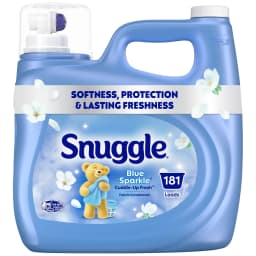 Snuggle Liquid Fabric Softener, Cuddle-Up Fresh Blue Sparkle, 123.1 oz, 181 Loads - Thumbnail 1