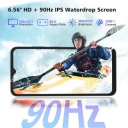 DOOGEE N55 Unlocked Cell Phone, Android 16 Phone,16GB RAM+128GB ROM/1TB Android Phone, 90Hz+6.56" HD,5150mAh, Octa Core, 13MP+8MP, 4G Dual SIM,Face Unlock,Widevine L1,OTG, T-Mobile - Thumbnail 3
