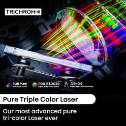 Restored Hisense C2 Laser Mini Projector, 65-300", Gimbal Design, 4K, Triple Color Laser, 110% BT.2020 - Thumbnail 3