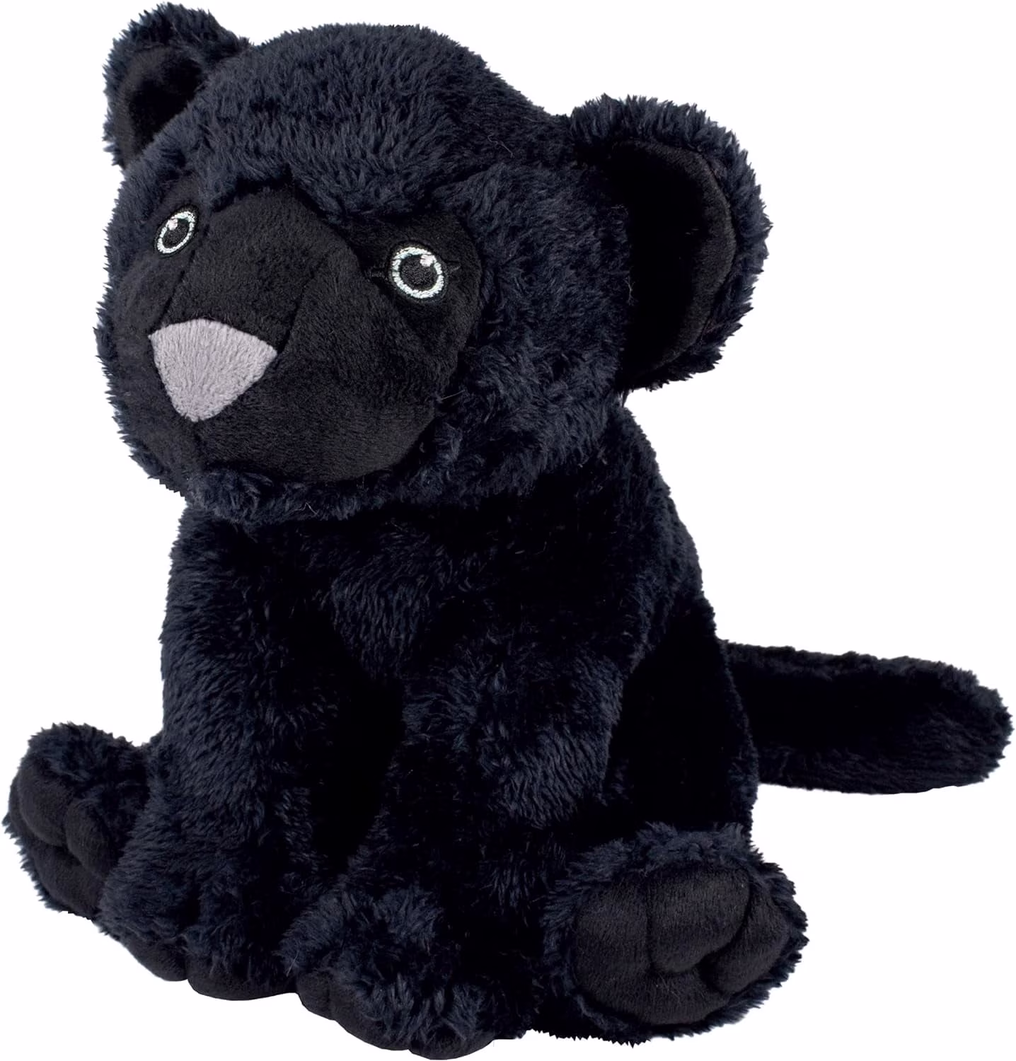 EcoBuddiez – Black Panther Plush by Deluxebase. 20cm Soft Toy Made from Recycled Bottles - Thumbnail 1
