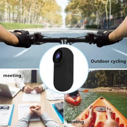 B-Qtech Mini Action Camera 1080P, Wearable Body Cam with 360° Clip, Thumb-Sized Video Recorder, One-Click Recording for Travel & Pets (Black) - Thumbnail 5