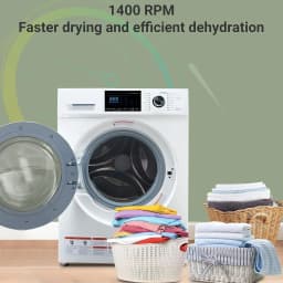 Smad 2.7 Cu ft Front Load Washer Dryer Combo, 16 Built-in Programs, Quiet, Five Temp Selection, Child Lock - Thumbnail 2