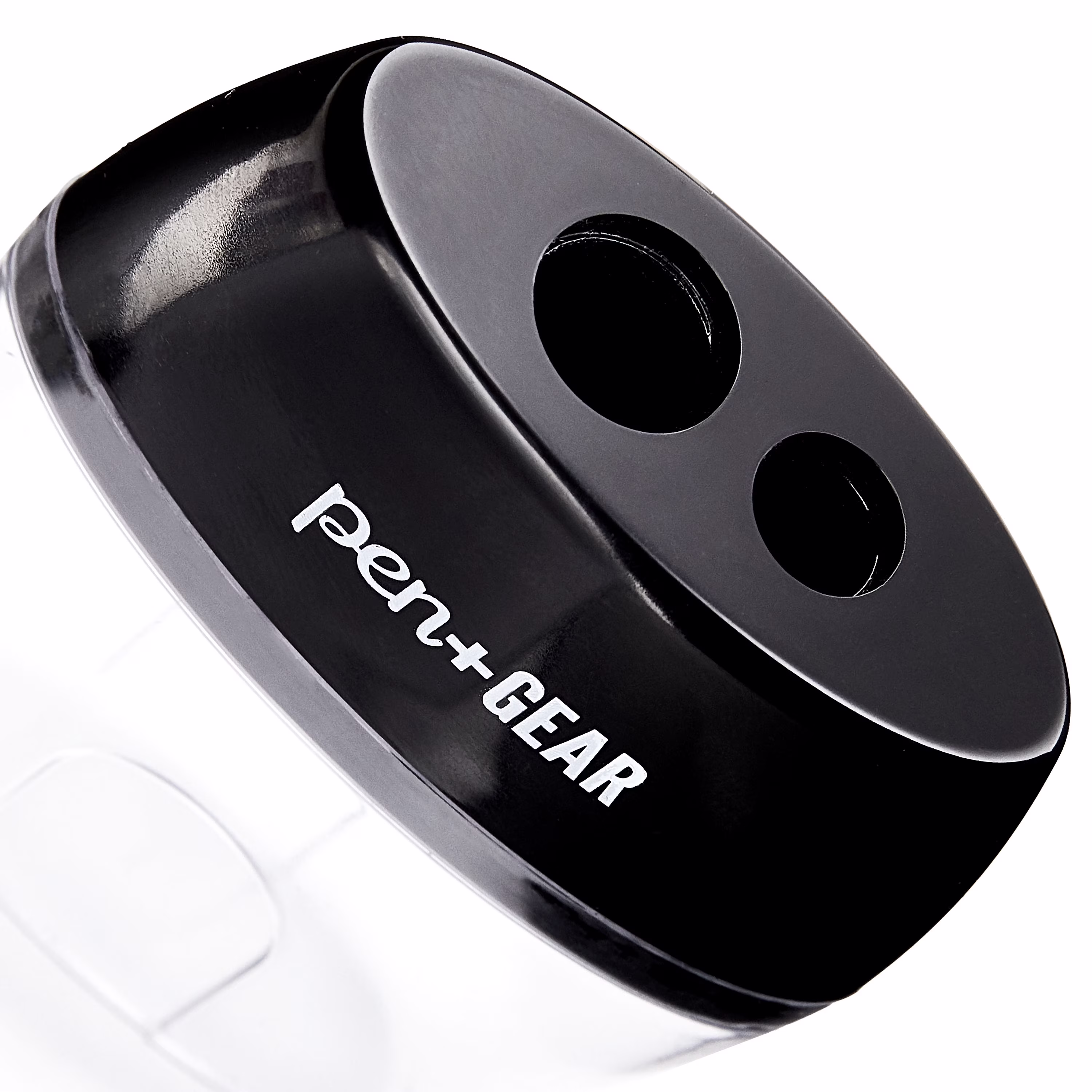 Pen+Gear 2-Hole, Handheld Manual Pencil Sharpener, Black, 1 Count - Thumbnail 2