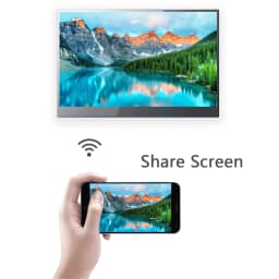 Elecsung 22 inches White Color LED Smart TV Waterproof Bathroom Television IP66 Shower TV ATSC Tuner WiFi - Thumbnail 9