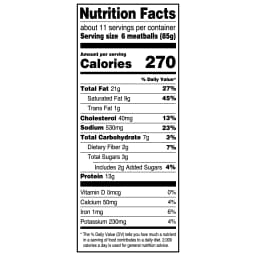 Great Value Fully Cooked Homestyle Meatballs, 32 oz (Frozen) - Thumbnail 3