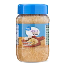Great Value Minced Garlic in Water, 8 oz Jar - Thumbnail 1