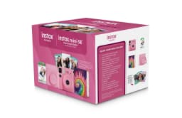 Fujifilm instax Mini SE Instant Camera with Case, Album, 10 Pack of Film, and Frame Stickers, Pink (Value bundle) - Thumbnail 11