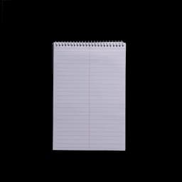 Pen+Gear Top Spiral Steno Pad, Gregg Ruled Paper, 100 Sheets, Black, 1 Count, 0 Holes - Thumbnail 3