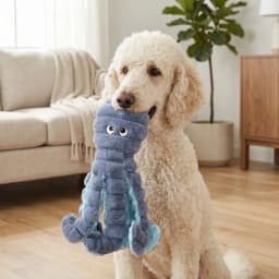 Vibrant Life Gray Octopus Plush Dog Toy with Squeaker, Chew Level 3 - Thumbnail 3