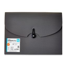 Pen+Gear 13-Pocket Letter-Size Expanding File Folder, Textured Gray - Thumbnail 1