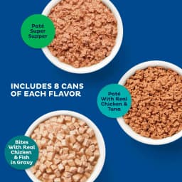 9Lives Seafood & Poultry Favorites Wet Cat Food Variety Pack, 5.5 oz. Cans (Pack of 24) - Thumbnail 3