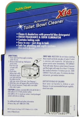 X-14 268011 Automatic Toilet Bowl Deodorizer and Cleaner, Blue Plus Fragrance - Thumbnail 2