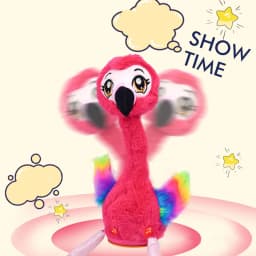 Flamingos Singing And Dancing Stuffed Flamingos Plush Interaction Toy Figures Interaction Animated Toy Speaking Plush - Thumbnail 6