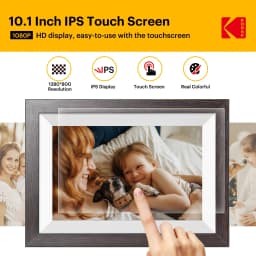Kodak 10-inch WIFI Digital Picture Frame, Solid Wood Tone Frame, Gift for Loved One - Chocolate - Thumbnail 9