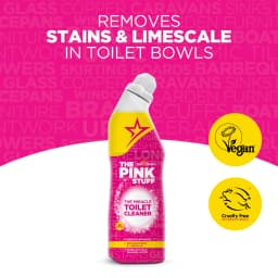 The Pink Stuff, Miracle Toilet Cleaner Gel, Bathroom Cleaner, 25.4 fl. oz. Bottle - Thumbnail 3