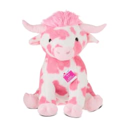 DJKDJL Jumbo Longhorn Cow Plush, Pink Highland Cow Plush,20"Cute Cow Plush Stuffed Animal Doll,Pink Stuffed Animal Valentine'S Day Gifts - Thumbnail 2