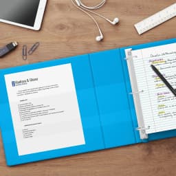 3" Staples Heavy-Duty View Binder with D-Rings Light Blue 976042 - Thumbnail 5