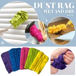 Microfiber,, Dust Cleaner, Window Blind Cleaner, Blind Cleaner, Bendable, Assorted Bright Shades, 5 Duster Refills 1 Pc Handle, Home Dusting, Vinyl - Thumbnail 6