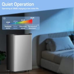 Nextay Mini Fridge for Bedroom 3.2 Cu.Ft Small Refrigerator with Freezer for Dorm Office,Silver - Thumbnail 4