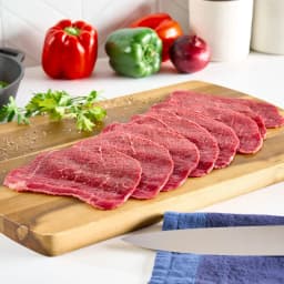 Thin Sliced Bottom Round Beef Steak, 8 per Tray, Fresh, 0.34 - 2.0 lb - Thumbnail 3