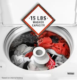 Hotpoint 4 cu ft High Efficiency White Top Load Washing Machine with Cold - Thumbnail 3