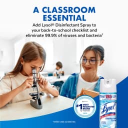 Lysol Disinfectant Spray, Sanitizing and Antibacterial Spray, Deodorizer, Crisp Linen, 19 oz - Thumbnail 9