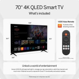 VIZIO 70" Class Quantum 4K QLED HDR Smart TV (NEW) VQD70R-10 - Thumbnail 3