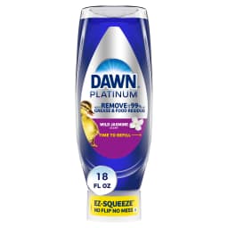 Dawn Platinum EZ-Squeeze Dish Soap, Dishwashing Liquid, Wild Jasmine, 18 fl oz - Thumbnail 1
