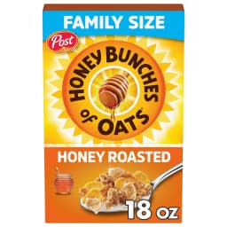 Honey Bunches of Oats Honey Roasted Breakfast Cereal with Oats and Granola Clusters, 18 oz Box - Thumbnail 1