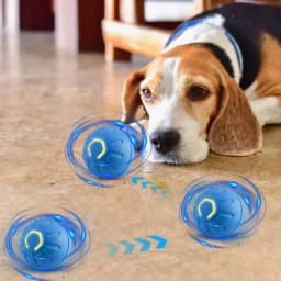Pcksrro Pet Toys Indoor Interactive Pet Toys Automatic Mobile Pet Toy USB Rechargeable Smart Toy Two Speed Adjustable With Tail - Thumbnail 4