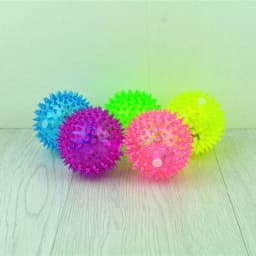 OAVQHLG3B Dog Spiky Ball Toys, Dog Squeaky Chew Balls with Ultra Bouncy, Durable Rubber Dog Toys Ball for Puppy Teething Toys and Pet Cleans Teeth - Thumbnail 2