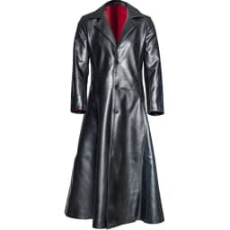 ZVNAΖH ZVNAΖH Mens Faux Leather Jacket Medieval Gothic Coat, Long Leather Coat Men Big and Tall, Slim Fit Long Leather Jacket, Sizes S-5XL - Thumbnail 1