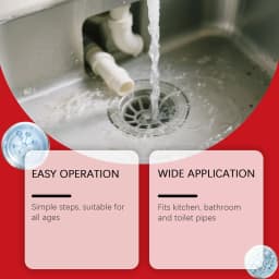 Cleaner Powerful Clog Remover Kitchen Bathroom Toilet Unclogging Wonder 100ml, Multicolor - Thumbnail 5