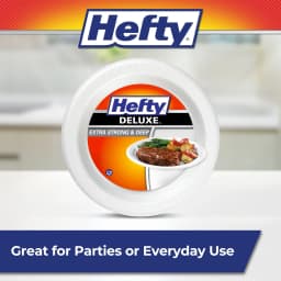 Hefty Deluxe Extra Strong and Deep Disposable Foam Plates, 10.25 inches, 20 Count - Thumbnail 5