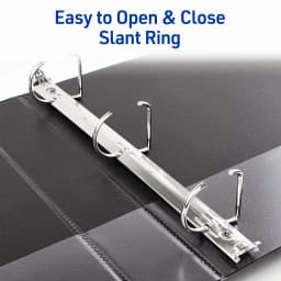 Avery Durable View 3 Ring Binders, 1.5 inch Slant Rings, 375-Sheet Capacity, DuraHinge, 2.1 inch Wide Spine, Customizable Clear Covers and Spine - Thumbnail 3