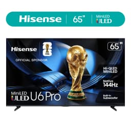 Hisense 65" U6 Pro Series Mini-LED 4K UHD HDR Gaming AI Smart VIDAA TV (65U6SV Pro, 2026 New) - Hi - QLED, Native 144Hz - Thumbnail 1
