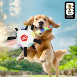 FIFA World Cup 2026 Pet Powergrip Soccer Ball Toy with Tethers for Dogs - Thumbnail 3