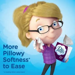 Puffs Ultra Soft Non-Lotion Facial Tissues, 2 Family Boxes, 124 Tissues per Box - Thumbnail 3