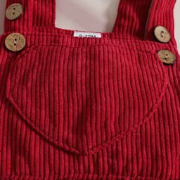 CAICJ98 Baby Girl Clothes Suspender Skirt Long Sleeve Ruffled Romper Baby Girl Dress Fall Outfits Girls Gifts Red,Size 3-6 Months - Thumbnail 6