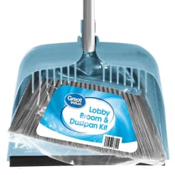 Great Value Lobby Broom and Dustpan Set, 2.75 in x 11.8 in x 41 in - Thumbnail 1