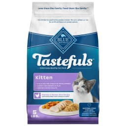 Blue Buffalo Tastefuls Natural Kitten Dry Cat Food, Chicken and Brown Rice Recipe, 5-lb. Bag - Thumbnail 1