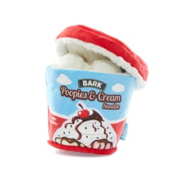 BARK Poopies and Cream Dog Toy, Plush Pint Design, Squeaky, All Sizes - Thumbnail 1