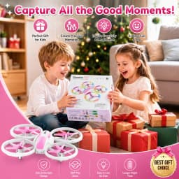 Kid Drone for Kids, Drone for Kid with LED Lights, Mini Drone for Kid, Toy Drone Quadcopter Remote Controls Drone for Children Boys Girls, Small - Thumbnail 4