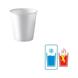 Great Value Bath Disposable Plastic Cups, White, 3 oz, 100 Count - Thumbnail 3