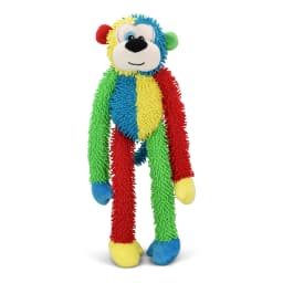Vibrant Life Multicolor Monkey Plush Dog Toy with Squeakers, Chew Level 1 - Thumbnail 1