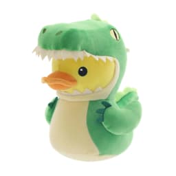 6.5" Quackerz™ Duck Plush in Dinosaur Onesie - Thumbnail 2