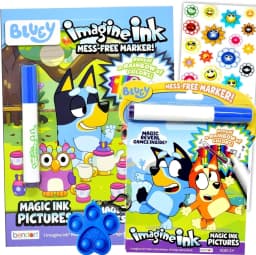 Bluey Juego de Libro para Colorear de Tinta Imagine y Stickers - Thumbnail 1