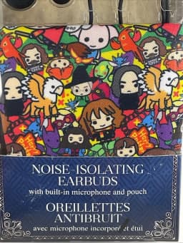 RHEA- Harry Potter - Earbuds W/Pouch, Call & Answer Button, Noise Isolating, New. (E4) - Thumbnail 3