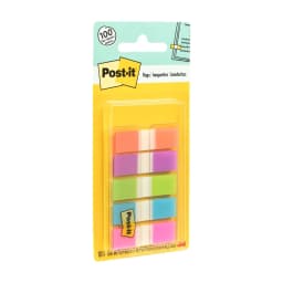 Post-it Page Marking Flags Dispenser, 5 Bright Colors, 20 Flags per Color, 100 Flags per Dispenser - Thumbnail 9
